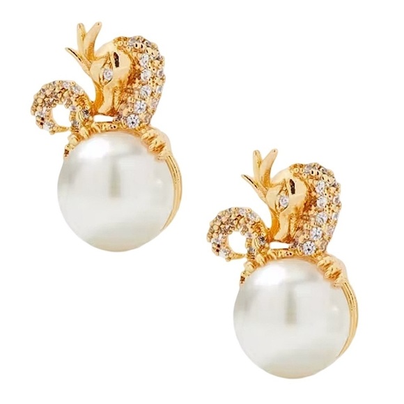 KATE SPADE • Dazzling Dragon Pearl Earrings - Picture 1 of 8